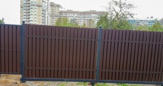 Купить распашные ворота из штакетника Сальск, цена от 2709 руб.